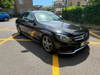 Used Mercedes C200 AMG line 184 HP (135 kW) 2015 Black Sedan
