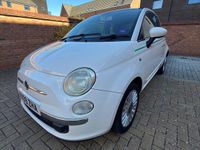 Used Fiat 500 Lounge 69 HP (50 kW) 2009 White Cabriolet