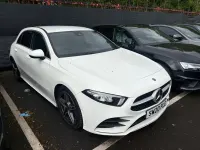 Used Mercedes A200 AMG line 163 HP (119 kW) 2020 White Hatchback