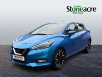 Used Nissan Micra Acenta 92 HP (67 kW) 2021 Blue Hatchback