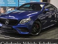 Used Mercedes E350 AMG line 313 HP (230 kW) 2019 Blue Coupe