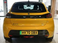 Used Peugeot e-208 GT 100 kW (136 HP) 2021 Yellow Hatchback