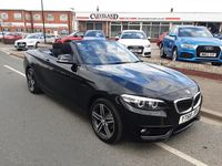 Usado BMW 218 Sport Line 2018 Negro Descapotable