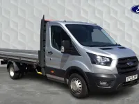 Used Ford Transit 170 HP (125 kW) 2023 Moondust silver Cabriolet