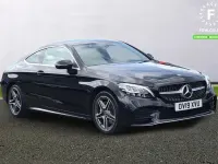 Used Mercedes C200 AMG line 184 HP (135 kW) 2019 Black Coupe