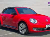 Used VW Beetle Sportline 140 HP (102 kW) 2014 Tornado red black hood Hatchback