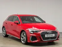 Used Audi A3 S-Line 150 HP (110 kW) 2021 Red Sedan