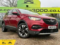 Used Vauxhall Grandland X Sport 130 HP (95 kW) 2018 Red SUV