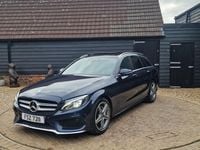 Usado Mercedes C220 AMG Line Premium 170 HP (125 kW) 2017 Azul Carrinha