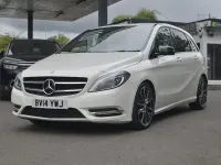 Used Mercedes B200 134 HP (98 kW) 2014 White Hatchback