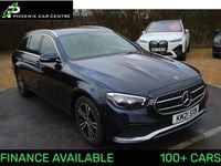 Used Mercedes E220 194 HP (142 kW) 2021 Cavansite blue metallic Estate