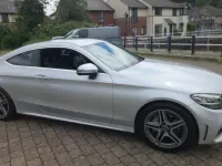 Used Mercedes C200 AMG line 184 HP (135 kW) 2019 Silver Coupe