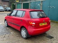 Used Skoda Fabia 60 HP (44 kW) 2008 Red Hatchback