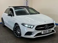 Used Mercedes A200 Exclusive 150 HP (110 kW) 2021 White Hatchback
