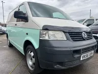 Used VW T5 84 HP (61 kW) 2007 White green Van