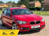 Used BMW 114 Sport Line 100 HP (73 kW) 2015 Red Hatchback