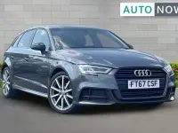 Used Audi A3 Black Edition 150 HP (110 kW) 2018 Grey Sedan
