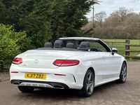 Used Mercedes C200 AMG line 2017 White Cabriolet