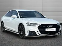 Used Audi A8 Black Edition 282 HP (207 kW) 2020 White Sedan