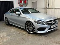 Used Mercedes C220 AMG line 170 HP (125 kW) 2016 Silver Coupe