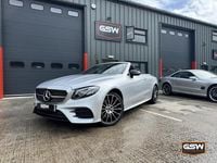 Used Mercedes E400 AMG line 325 HP (239 kW) 2021 Silver Cabriolet