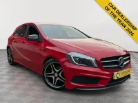 Used Mercedes A200 AMG 136 HP (100 kW) 2014 Red Hatchback