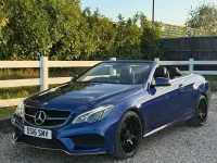 Used Mercedes E220 AMG line 2016 Blue Cabriolet