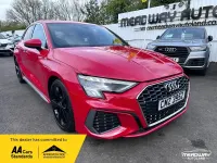 Used Audi A3 S-Line 110 HP (80 kW) 2023 Red Sedan