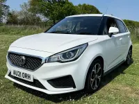Used MG MG3 Excite 106 HP (77 kW) 2021 White Hatchback