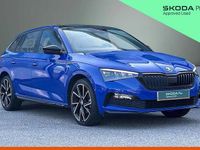 Used Skoda Scala Monte Carlo 108 HP (79 kW) 2022 Blue Hatchback