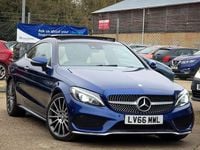 Used Mercedes C220 AMG Line Premium Plus 170 HP (125 kW) 2016 Blue Coupe