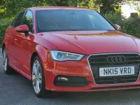 Used Audi A3 S-Line 2015 Red Hatchback