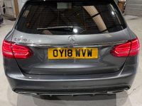Used Mercedes C220 AMG line 170 HP (125 kW) 2018 Grey Estate