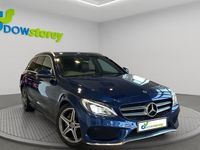 Used Mercedes C220 AMG line 170 HP (125 kW) 2018 Blue Estate