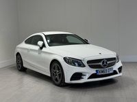 Used Mercedes C300 AMG line 258 HP (189 kW) 2019 White Coupe