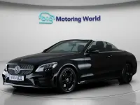 Used Mercedes C200 AMG line 198 HP (145 kW) 2019 Black Cabriolet