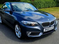 Begagnad BMW 218 Luxury Line 2015 Grå Sportkupé