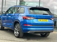 Used Skoda Kodiaq SportLine 187 HP (137 kW) 2023 Race blue metallic SUV