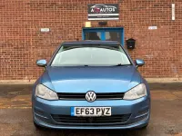 Used VW Golf VII SE 105 HP (77 kW) 2014 Blue Hatchback