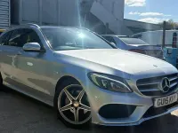 Second-hand Mercedes C220 AMG Line Premium Plus 170 CP (125 kW) 2015 Argintiu Break