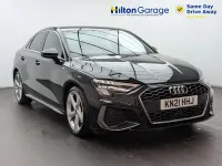 Used Audi A3 S-Line 150 HP (110 kW) 2021 Black Sedan
