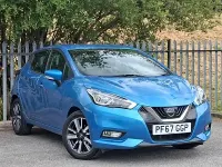 Used Nissan Micra Acenta 71 HP (52 kW) 2018 Blue Hatchback