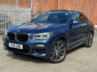 Used BMW X4 M Sport 190 HP (139 kW) 2018 Blue SUV
