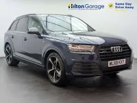Begagnad Audi Q7 Black Edition 286 HK (210 kW) 2019 Blå SUV