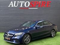 Begagnad Mercedes C220 AMG line 2018 Blå Sedan