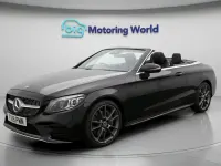 Used Mercedes C300 AMG line 258 HP (189 kW) 2019 Black Cabriolet