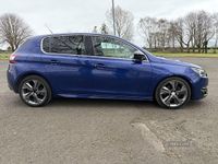 Used Peugeot 308 GT-line 150 HP (110 kW) 2017 Blue Hatchback