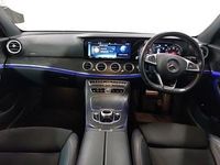 Used Mercedes E220 AMG line 194 HP (142 kW) 2018 Blue Sedan