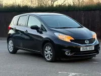 Used Nissan Note Acenta 90 HP (66 kW) 2016 Black Hatchback