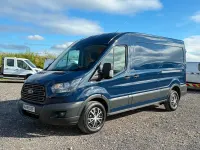 Used Ford Transit 130 HP (95 kW) 2018 Blue Van
